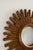 Mid-Century Gold Convex Sunburst Wall Mirror, Europe, 1960s For Sale - Image 3 of 5