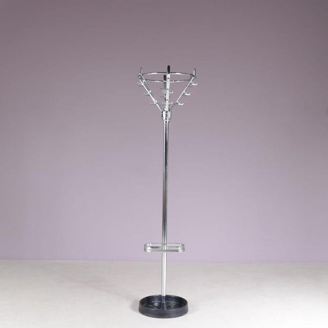 Metal Free Standing Coat Rack, Netherlands, 1960s For Sale - Image 7 of 8