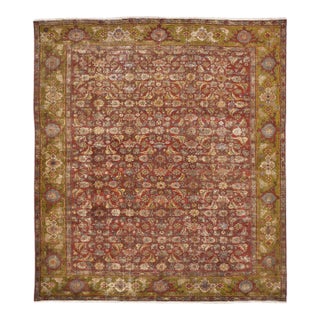 Antique Persian Mahal Rug. 9'8'x 11' For Sale