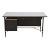 Paul McCobb Connoisseur Collection Black Lacquer and Brass Desk, Newly Refinished For Sale