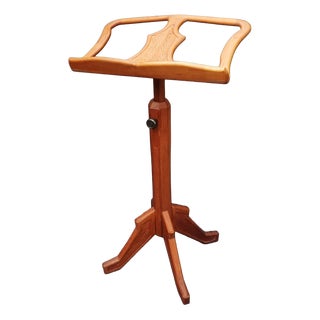Anthroposophical Teak Music Stand, 1950s For Sale