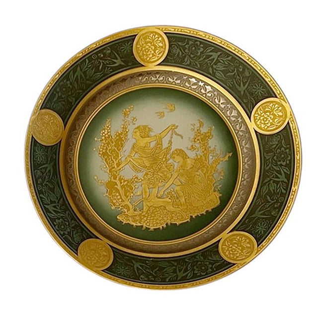 1930s Italian Four Seasons Plates by Longo - Set of Four For Sale In Dallas - Image 6 of 11