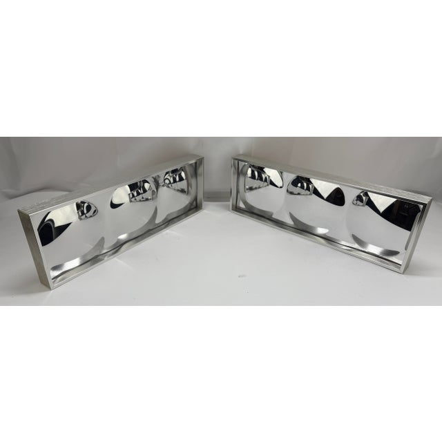 These sleek and sophisticated wall sculptures by Turner Manufacturing Co. feature a mesmerizing optical design with convex...