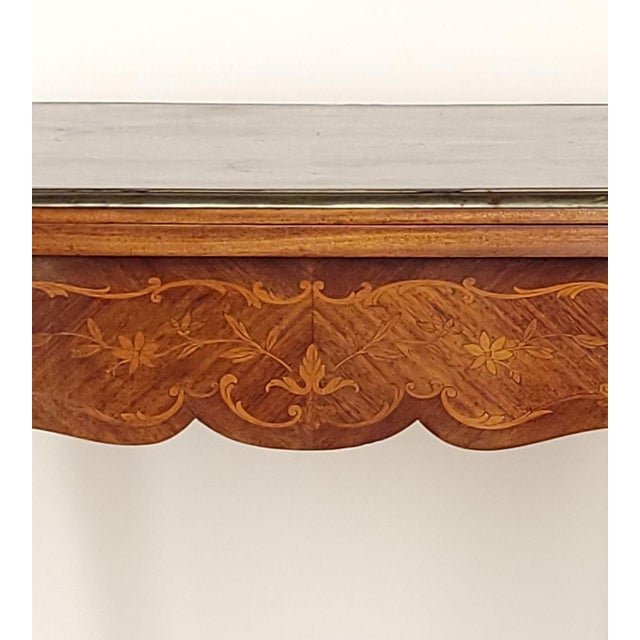 1900 - 1909 Belle Époque French Inlaid Game Table, Circa 1900 For Sale - Image 5 of 12