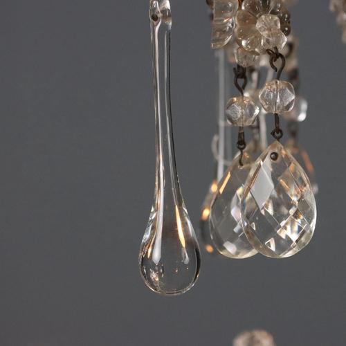 Chandelier in Burnished Metal For Sale - Image 5 of 11