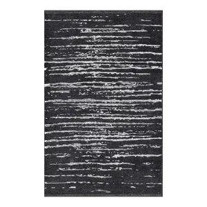 Keivan Woven Arts Large Black and White Modern Rug 9'9 X 15'