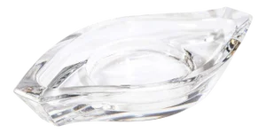 Modernist Translucent Glass Stylized Egyptian Eye of Horus Dish by Rosenthal