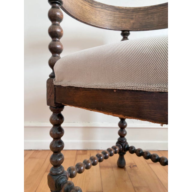 Pair of Antique Edwardian Bobbin Corner Chairs, English 1900 For Sale - Image 10 of 18