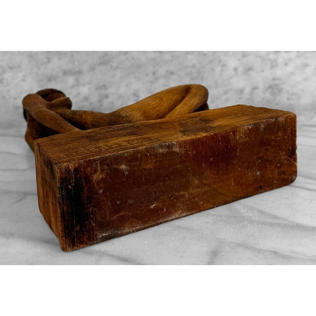 Brown Vintage Abstract Nude Haitian Women Wood Sculpture by Roger Francois For Sale - Image 8 of 8