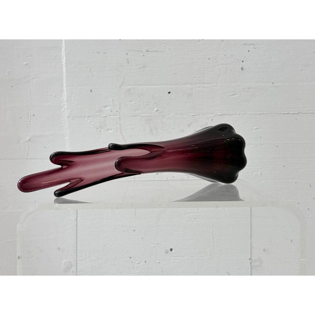 Vintage Murano Glass Vase in Violet, 1950s For Sale - Image 13 of 17