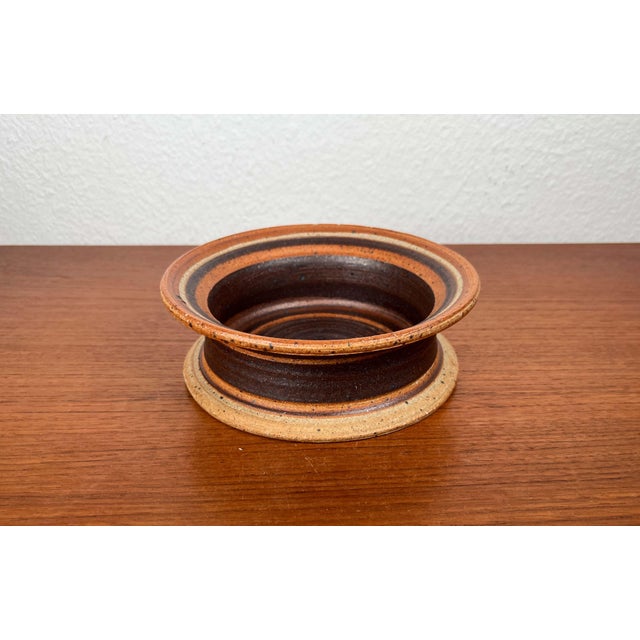 Mid-Century Modern Danish Studio Pottery Bowl by Tue Poulsen for Tue Keramik, 1960s For Sale - Image 15 of 15