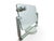 This adjustable table mirror features a modern, minimalist design, featuring a light gray metal support structure and a...