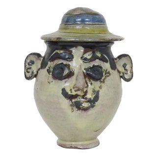 Mug Depicting Man with a Hat in the Style of Charley Farrero For Sale