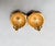 Metal Vintage 1960s Signed Crown Trifari Round Goldtone Studded Clip Earrings-2 Pieces For Sale - Image 7 of 7