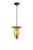 Lantern Pendant Lamp in Wrought Iron and Glass, 1950s For Sale - Image 10 of 13