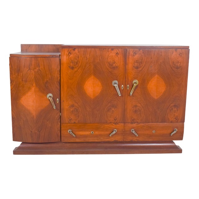 Vintage Portuguese Art Deco Sideboard, 1920 For Sale
