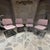 For your consideration, a vintage set of (4) Matrix stacking chairs designed by Thomas Tolleson for Krueger in the 1970s,...