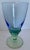 Early 21st Century Vintage Bi-Colored, Green and Blue, Hand-Blown Water Goblets, 'Bahia' by Italy's Bormioli Rocco- Set of 10 For Sale - Image 5 of 10