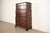 English Harden Furniture Georgian Solid Mahogany Triple Chest-on-Chest Highboy Dresser For Sale - Image 3 of 17
