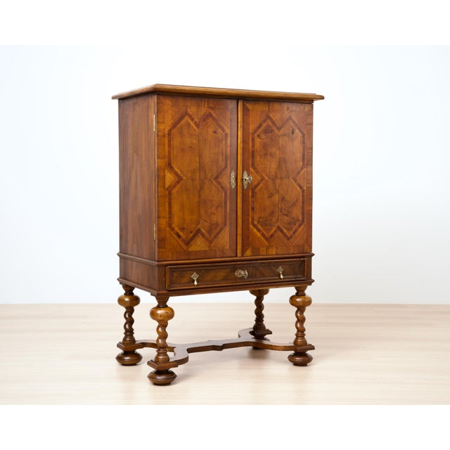Neo-Baroque German Walnut Cocktail Cabinet, 1900s For Sale - Image 16 of 16