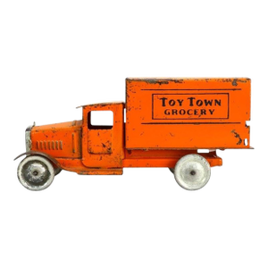 Antique Pressed Steel “Toy Town Grocery” Advertising Truck C1920