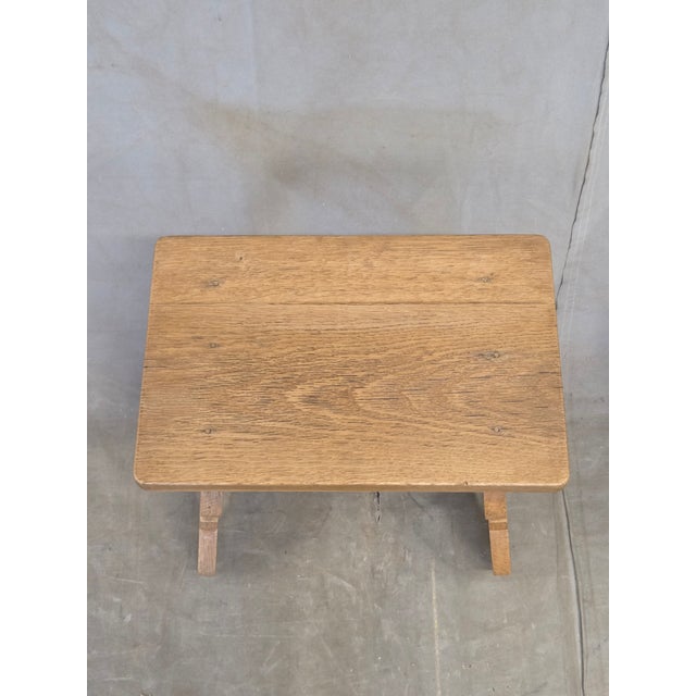 Antique Early 20th Century Swiss Rustic White Oak Alpine Style Stools For Sale - Image 11 of 13
