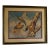 1980s Signed Jim Oliver Print of 2 Wood Ducks in Gorgeous Gold Bamboo Frame For Sale