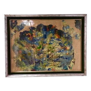 Abstract with Sand, 1960, Paper, Framed For Sale