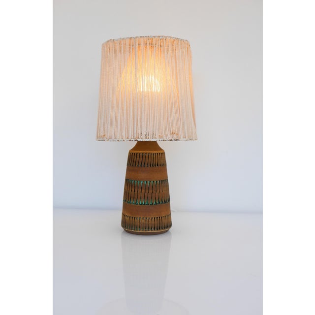 Mid-Century Modern Scandinavian Pottery Table Lamp by Anagrius, 1970s For Sale - Image 9 of 11