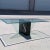 Black Postmodern Geometric Glass and Marble Coffee Table, 1980s, Mid-Century For Sale - Image 8 of 10