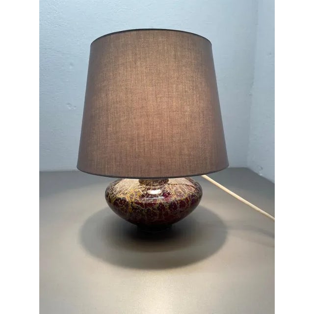 Art Deco Ikora Table Lamp in Glass by Karl Wiedmann for WMF, Germany 1950s For Sale - Image 6 of 18