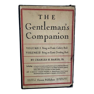 The Gentleman’s Companion to Eating and Drinking, by Charles H Baker, Jr., 2 Volumes in Slipcase, 1946 For Sale