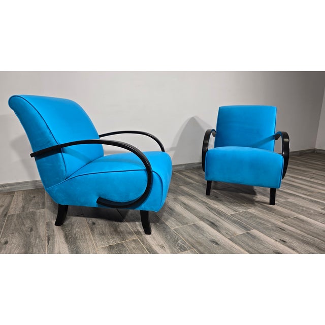 Set of Lounge Chairs by Jindrich Halabala, 1940s For Sale - Image 11 of 11