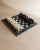 Vintage Black and Cream Marble Chess Board with Carved Pieces, Italy, 1960s, Set of 33 For Sale - Image 11 of 11