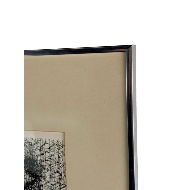 Printmaking Materials Jean Carzou Original Lithograph, Modernist Figure by a Window For Sale - Image 7 of 16