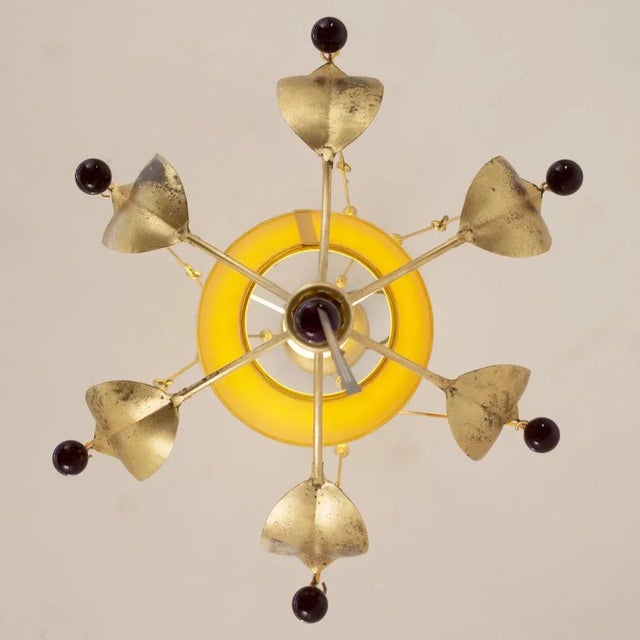 Vintage Italian Suspension Lamp, 1980s For Sale - Image 6 of 12