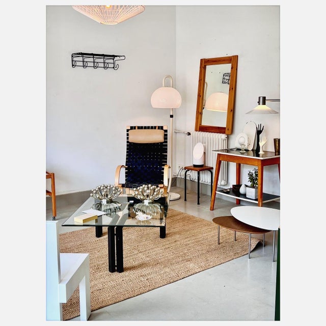 Vintage Coffee Table in Metal with Glass Top, 1980s For Sale - Image 10 of 12