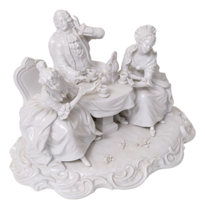 The Gossip Group in Glazed Porcelain, Germany, 1920s