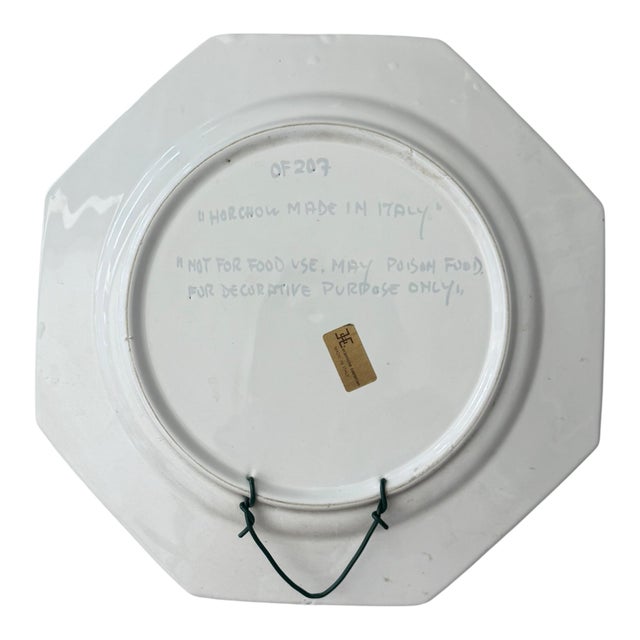 Vintage Italian Trompe L’Oeil Majolica Crab Wall Plate by Ceramiche Castellan For Sale In Los Angeles - Image 6 of 8