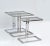 Guy Lefèvre 3 French Mid-Century Modern Silver Finish & Smoked Glass Top Drink Table For Sale In Miami - Image 6 of 13