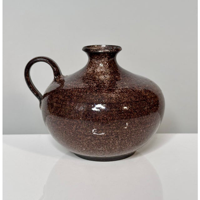 1970s Studio Ceramic Art Jug and Vase from Elli & Walter Serocka, Germany, 1970s, Set of 2 For Sale - Image 5 of 18