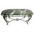 French Green Oval Marble Top & Wrought Iron Coffee Table, 1960 For Sale - Image 17 of 17