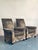 Donghia Vintage Boho John Hutton for Donghia Silk Devore Lounge Chairs - A Pair For Sale - Image 4 of 11
