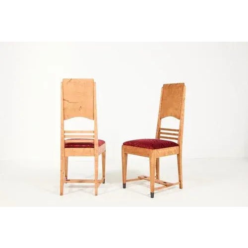 Art Nouveau Chairs from Alfred Grenander, Set of 8 For Sale - Image 3 of 13
