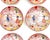 Japanese Antique Japanese Kutani Chinoiserie Butter Pat Plates - Set of 6 For Sale - Image 3 of 5