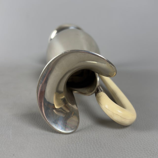 Modernist 800 Silver Pourer Jug, 1960s For Sale - Image 6 of 11