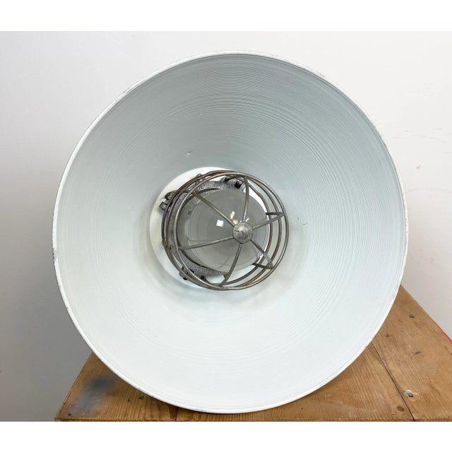 Industrial Explosion Proof Lamp with Aluminium Shade from Polam, 1970s For Sale - Image 15 of 16