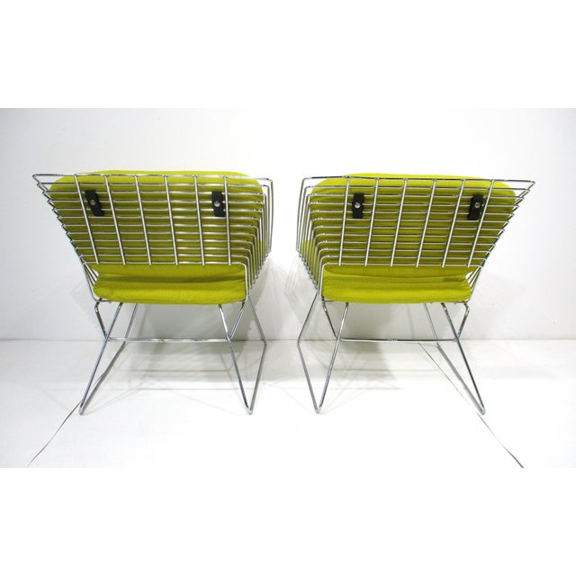 Mid-Century Modern Verner Panton Chrome Lounge Chairs by Fritz Hansen Denmark For Sale - Image 3 of 13