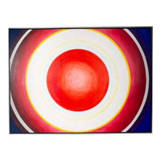 1966 “Hi-No-Maru Ten” Acrylic on Canvas Painting by William S. Gamble For Sale