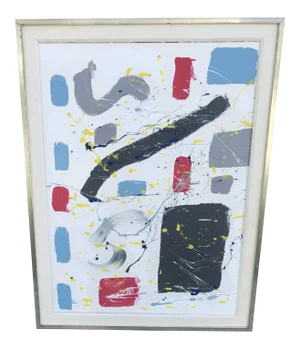 Contemporary Framed Abstract Painting